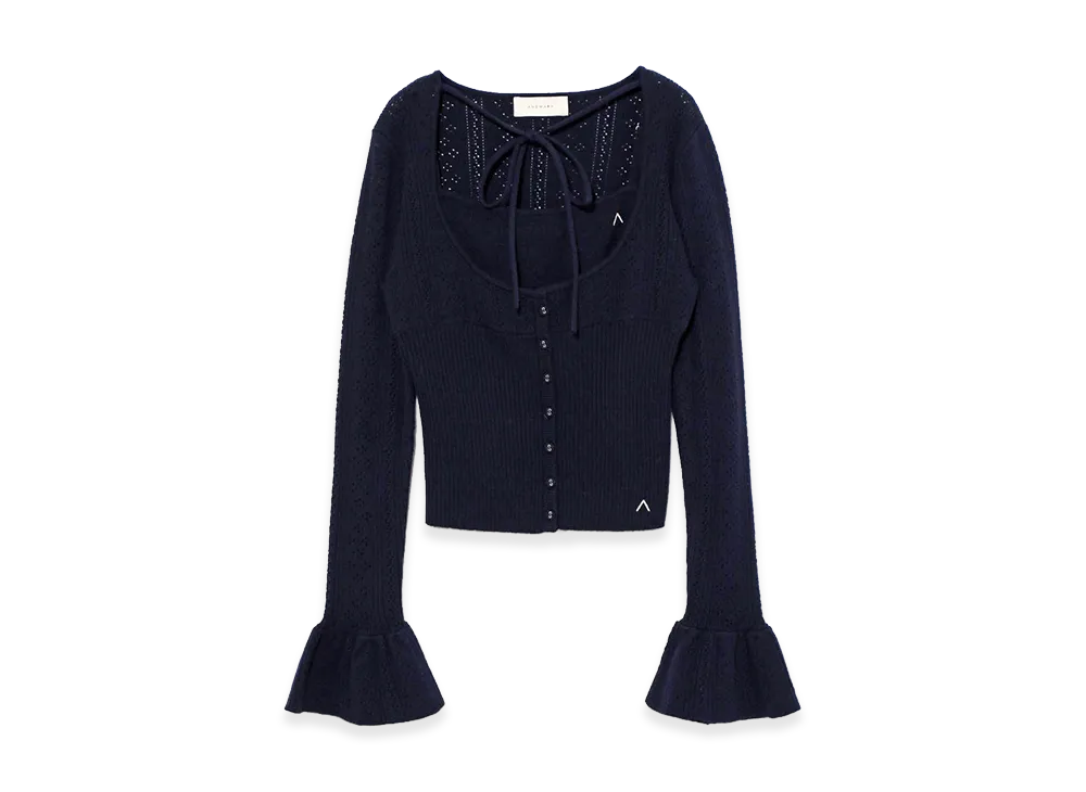 ANDMARY Raelynn Knit Tops "Navy"