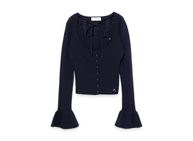 ANDMARY Raelynn Knit Tops "Navy"