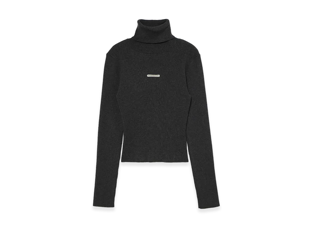 ANDMARY Mary Turtle Knit Tops "Gray"