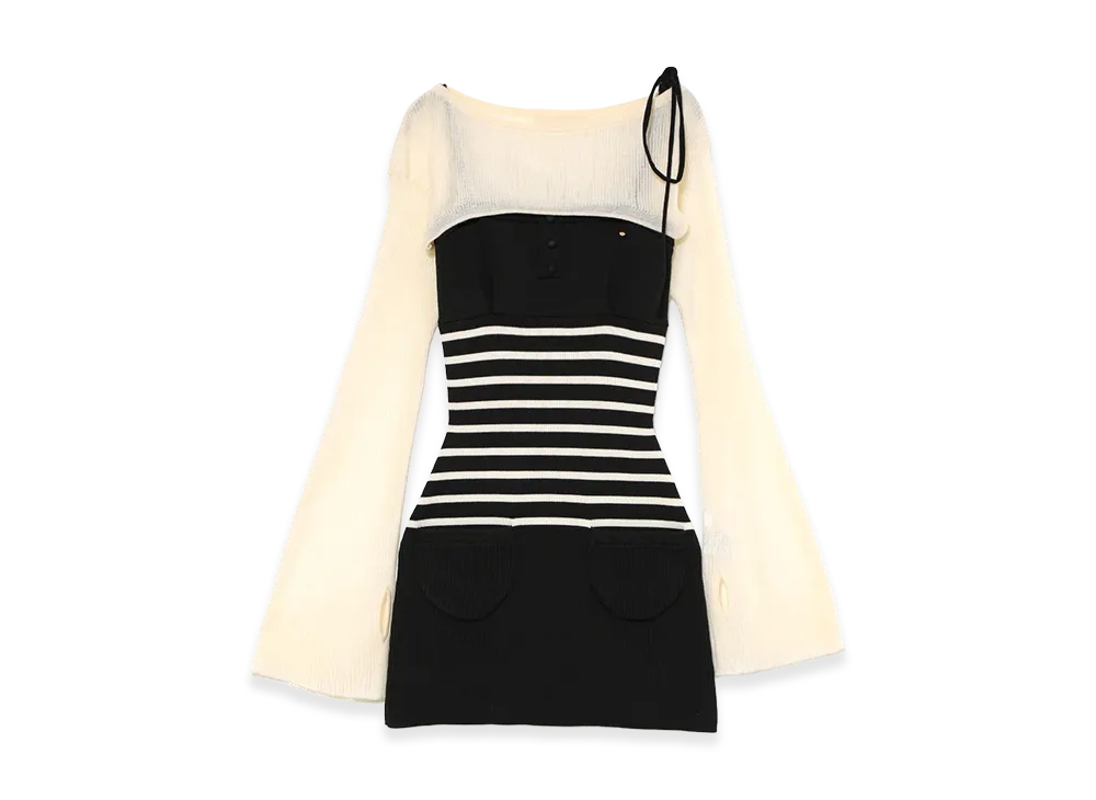 ANDMARY Candice Set Mini Dress "Black"
