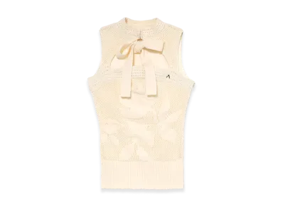 ANDMARY Violet Ribbon Tops "White"