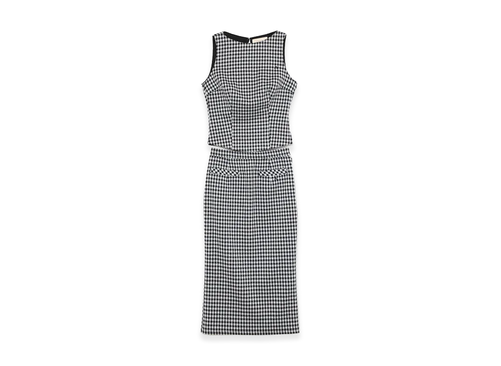 ANDMARY Ruru Gingham Set Up Long "Black"