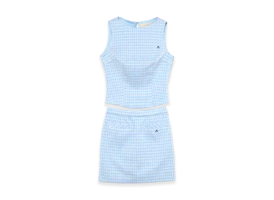 ANDMARY Ruru Gingham Set Up Mini "Ice Blue"