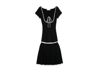 ANDMARY Women's Gigi Pleats Set Up "Black"