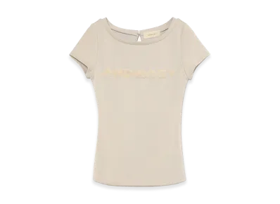 ANDMARY Women's Mary Logo tops "Beige"