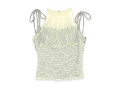 ANDMARY Women's Paula Lacey Chiffon Tops "Black"