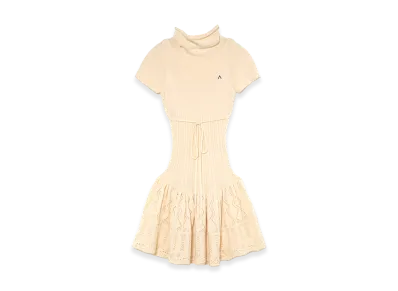 ANDMARY Women's Aletta Frill Mini Dress "Beige"