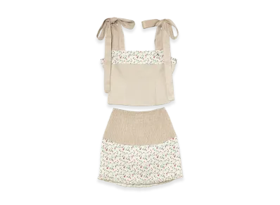 ANDMARY Women's Charlotte Flower Set Up "Beige"