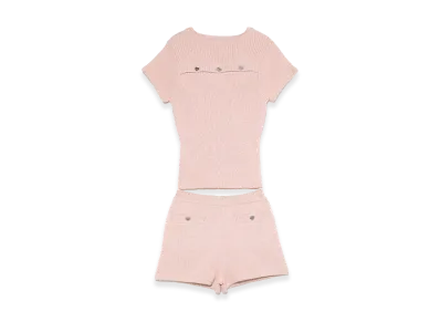 ANDMARY Women's Heart Button Mini Set Up "Pink"