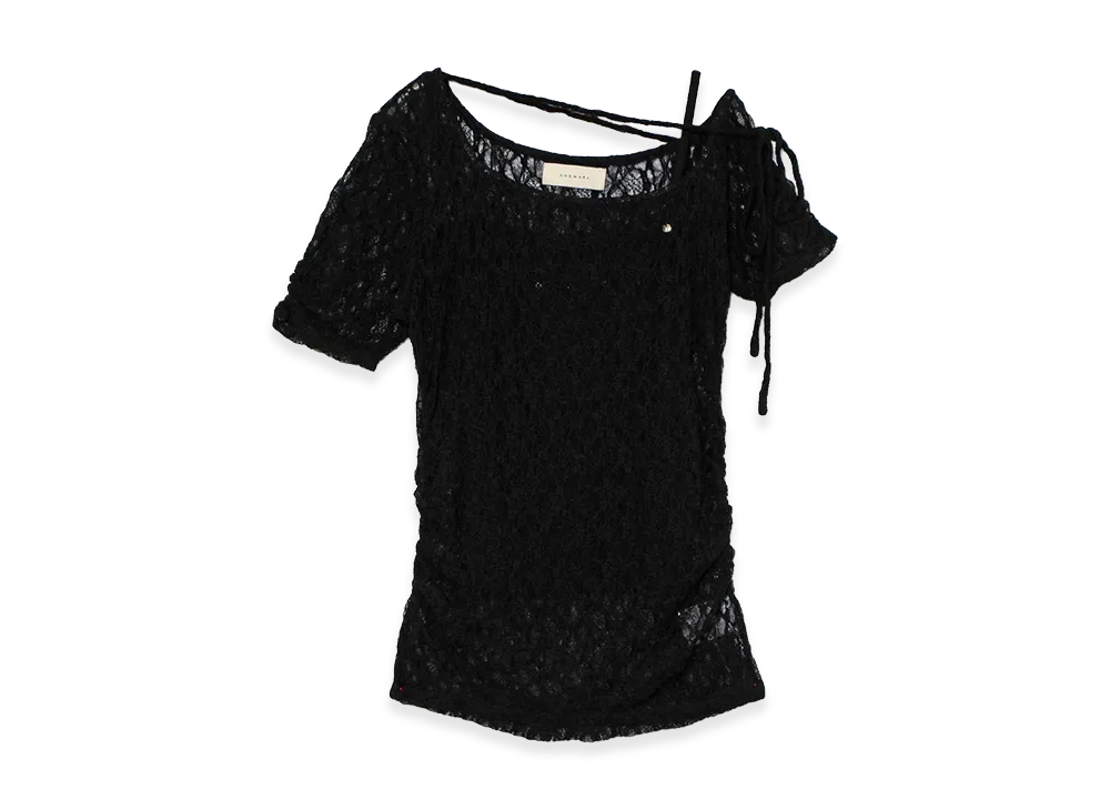 ANDMARY Women's Lilia Flower Tops "Black"