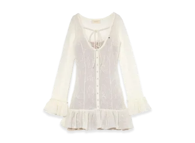 ANDMARY Women's Lotta Frill Layered Dress "White"