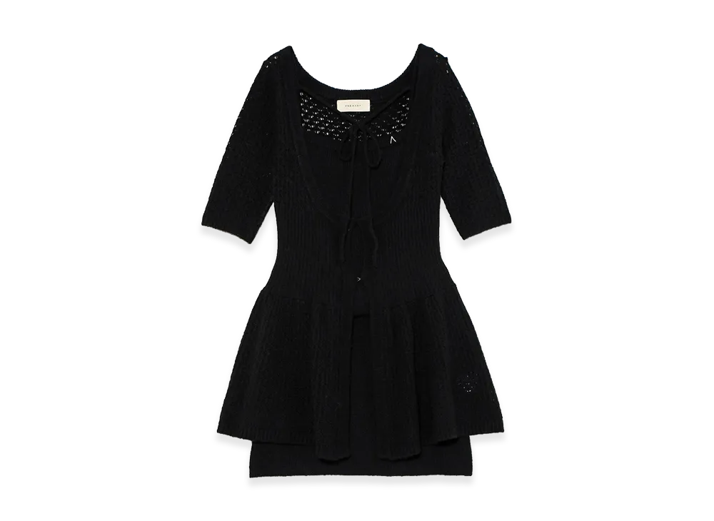 ANDMARY Women's Liz Crochet Cardigan Set Up "Black"
