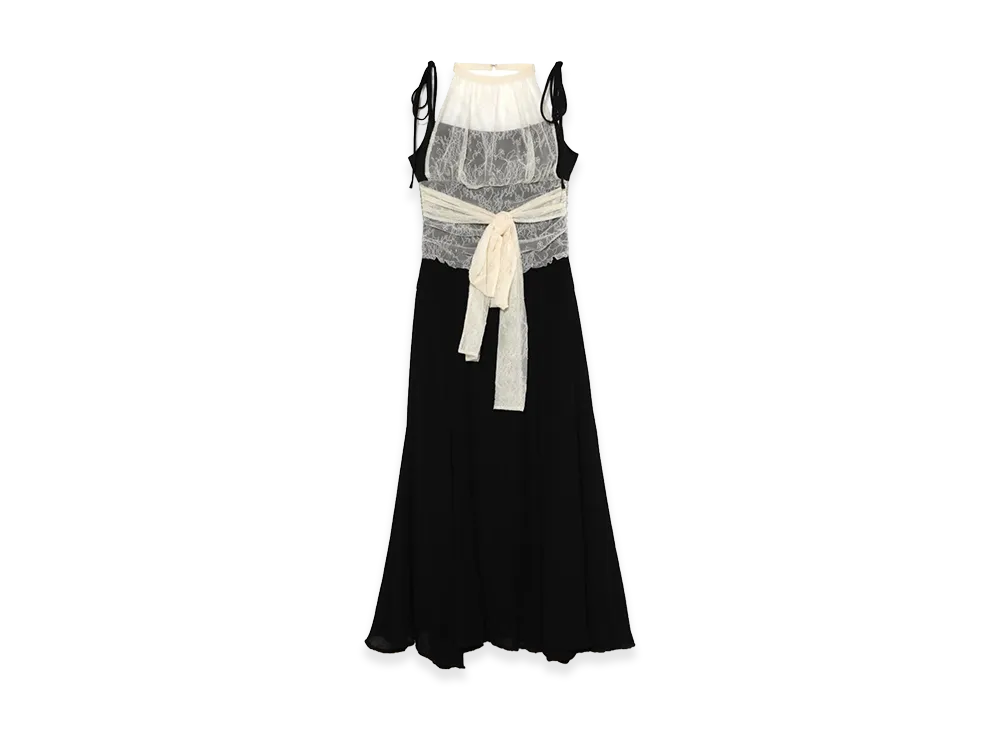 ANDMARY Women's Paula Lacey Long Dress "Black"