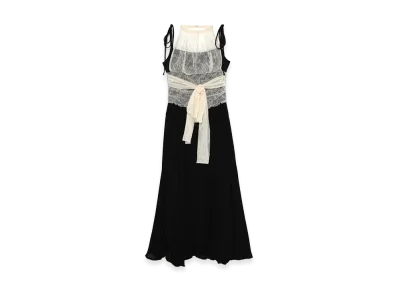 ANDMARY Women's Paula Lacey Long Dress "Black"