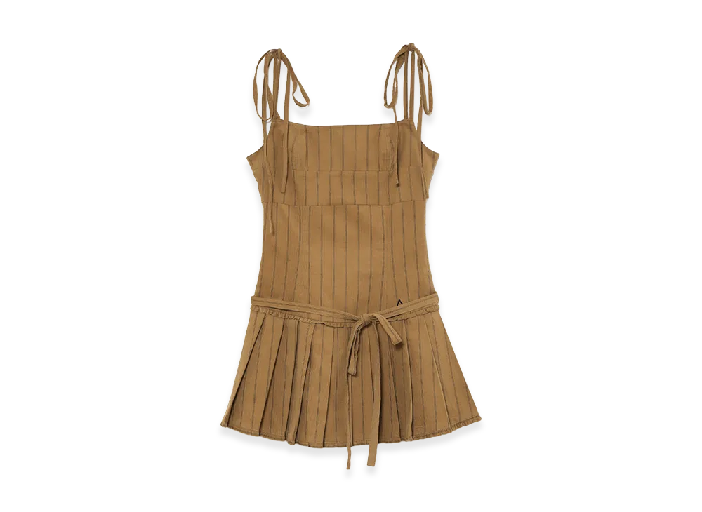 ANDMARY Women's Beckey Stripe Mini Dress "Brown"