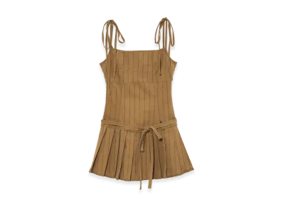 ANDMARY Women's Beckey Stripe Mini Dress "Brown"