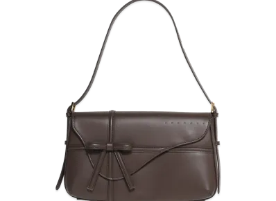 ANDMARY Women's Valentine Ribbon Leather Bag "Brown"