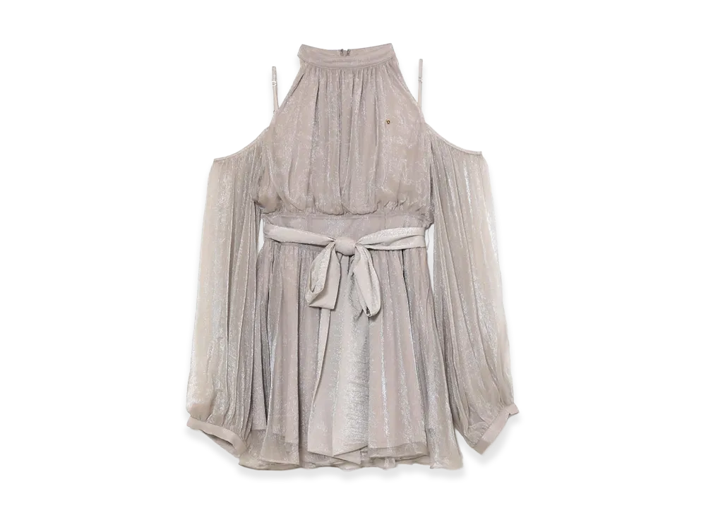 ANDMARY Women's Fairy Chiffon Mini Dress "Gray"