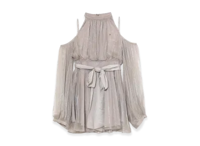 ANDMARY Women's Fairy Chiffon Mini Dress "Gray"