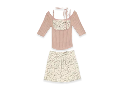 ANDMARY Women's Liz Flower Set Up "Beige"