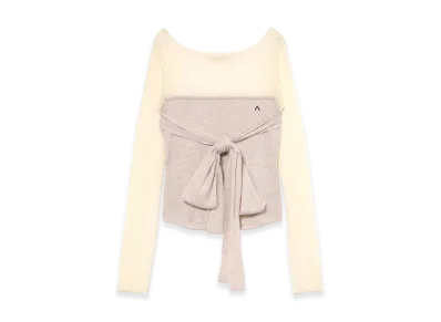 ANDMARY Women's Sara Silky Tops "Beige"