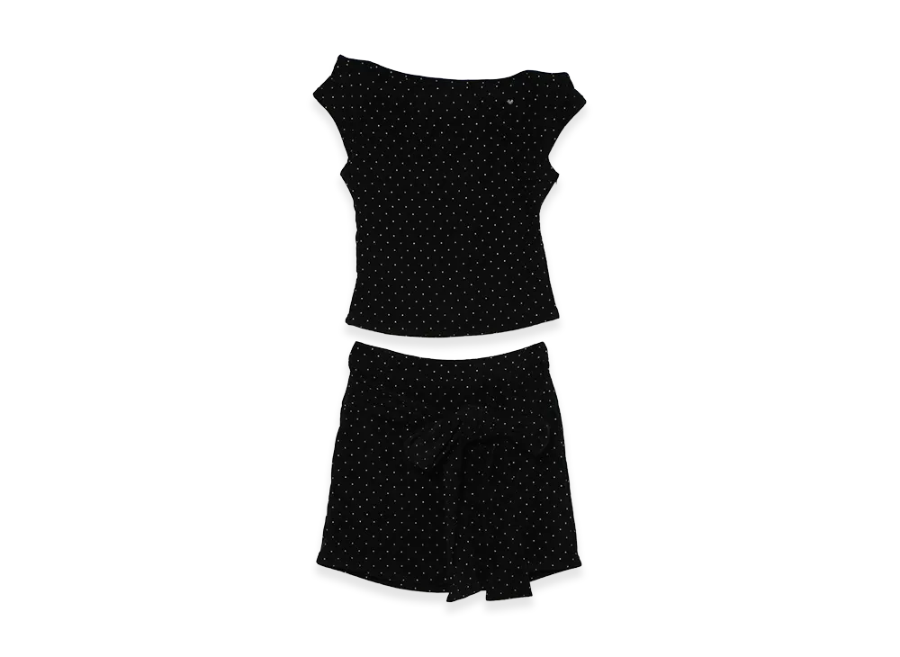 ANDMARY Women's Mia Dot Mini Set Up "Black"