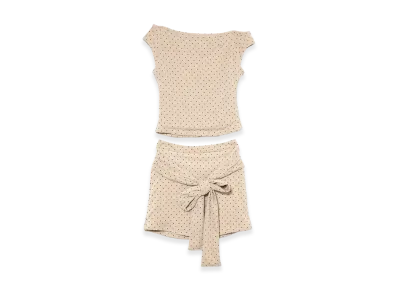 ANDMARY Women's Mia Dot Mini Set Up "Beige"