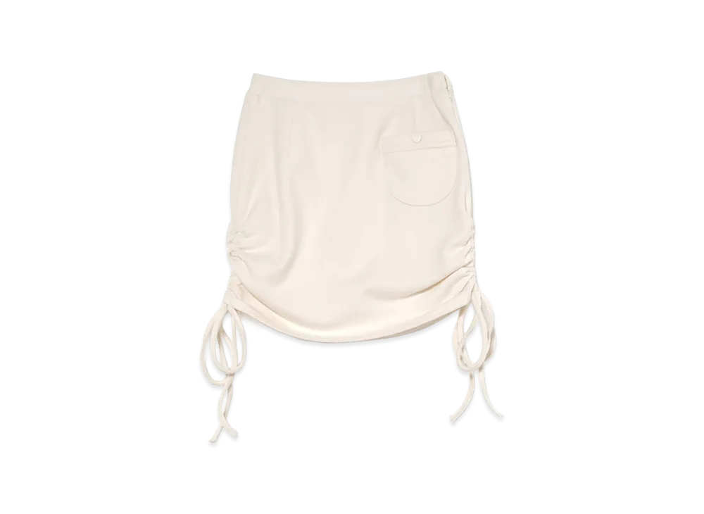 ANDMARY Women's Willow Heart Button Mini Skirt "Ivory"