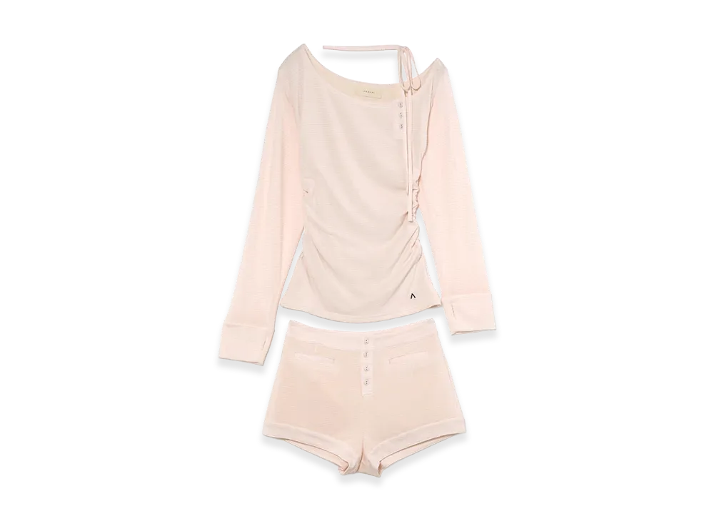 ANDMARY Women's Wendy Oneshoulder Set Up "Pink"