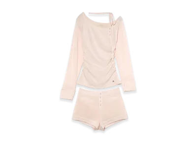 ANDMARY Women's Wendy Oneshoulder Set Up "Pink"