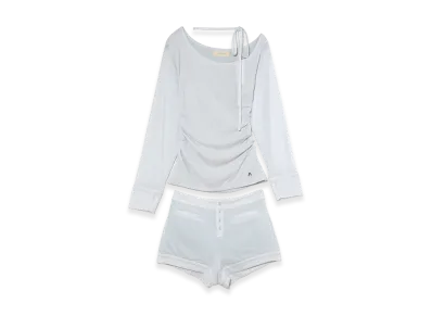 ANDMARY Women's Wendy Oneshoulder Set Up "Ice Blue"