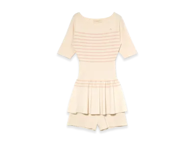 ANDMARY Women's Connie Peplum Knit Set Up "Ivory"