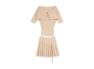 ANDMARY Women's Robin Pleats Set Up "Ivory"