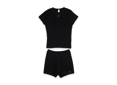 ANDMARY Women's Heart Point Knit Set Up "Black"