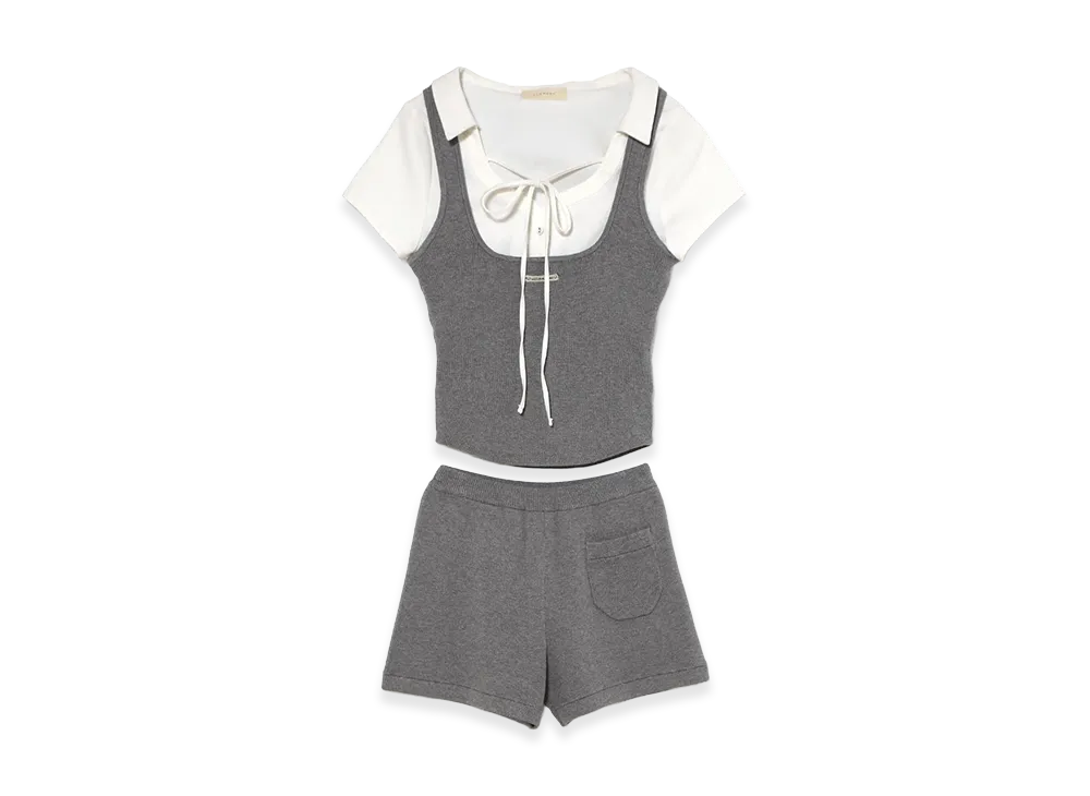 ANDMARY Women's Carlie Logo Set Up "Gray"