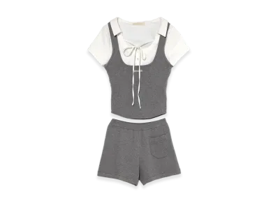 ANDMARY Women's Carlie Logo Set Up "Gray"