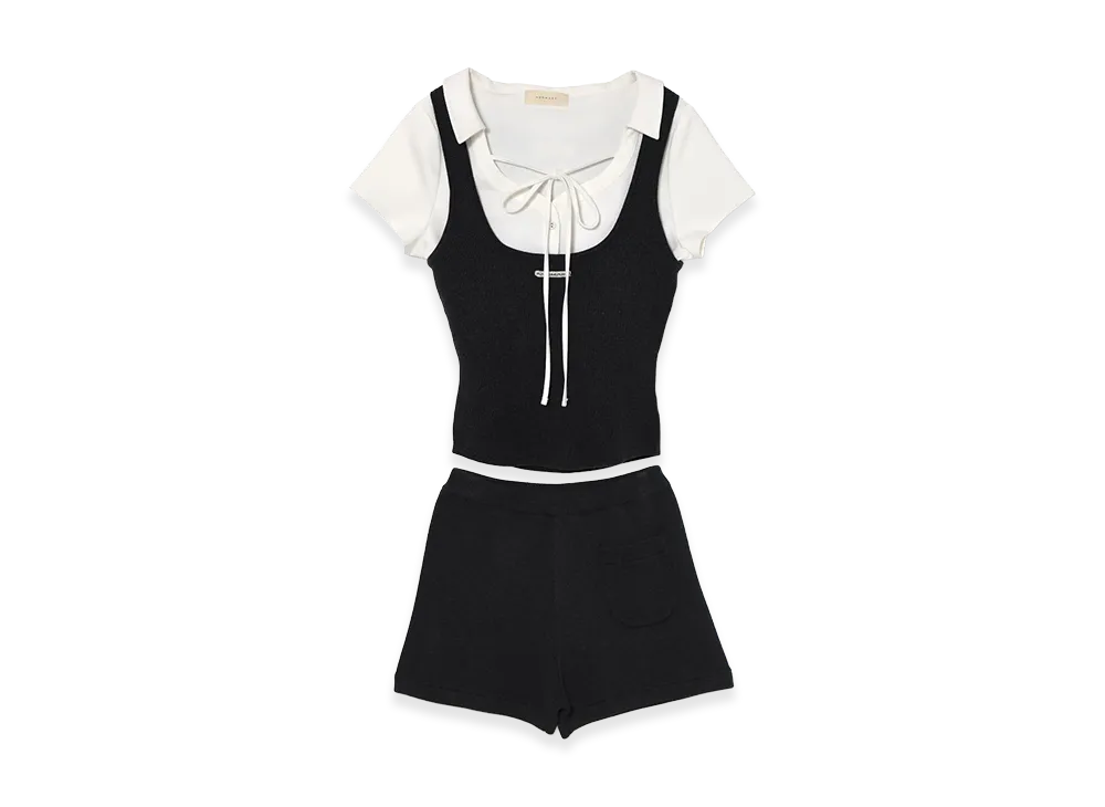 ANDMARY Women's Carlie Logo Set Up "Black"