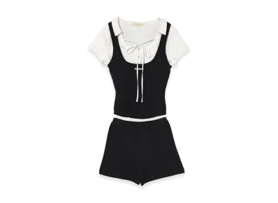 ANDMARY Women's Carlie Logo Set Up "Black"
