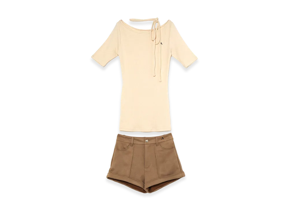 ANDMARY Women's Bruna Pants Set Up "Ivory"