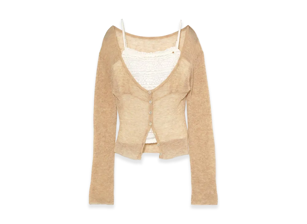 ANDMARY Women's Lotta Frill Set Tops "Ivory"