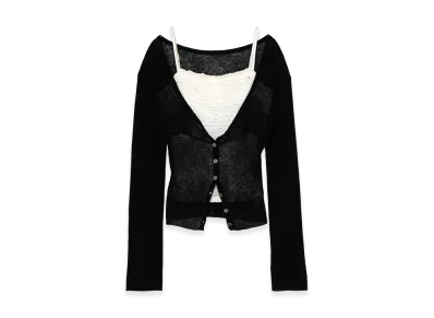ANDMARY Women's Lotta Frill Set Tops "Black"