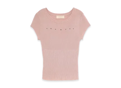 ANDMARY Women's Mary Logo Silk Tops "Pink"
