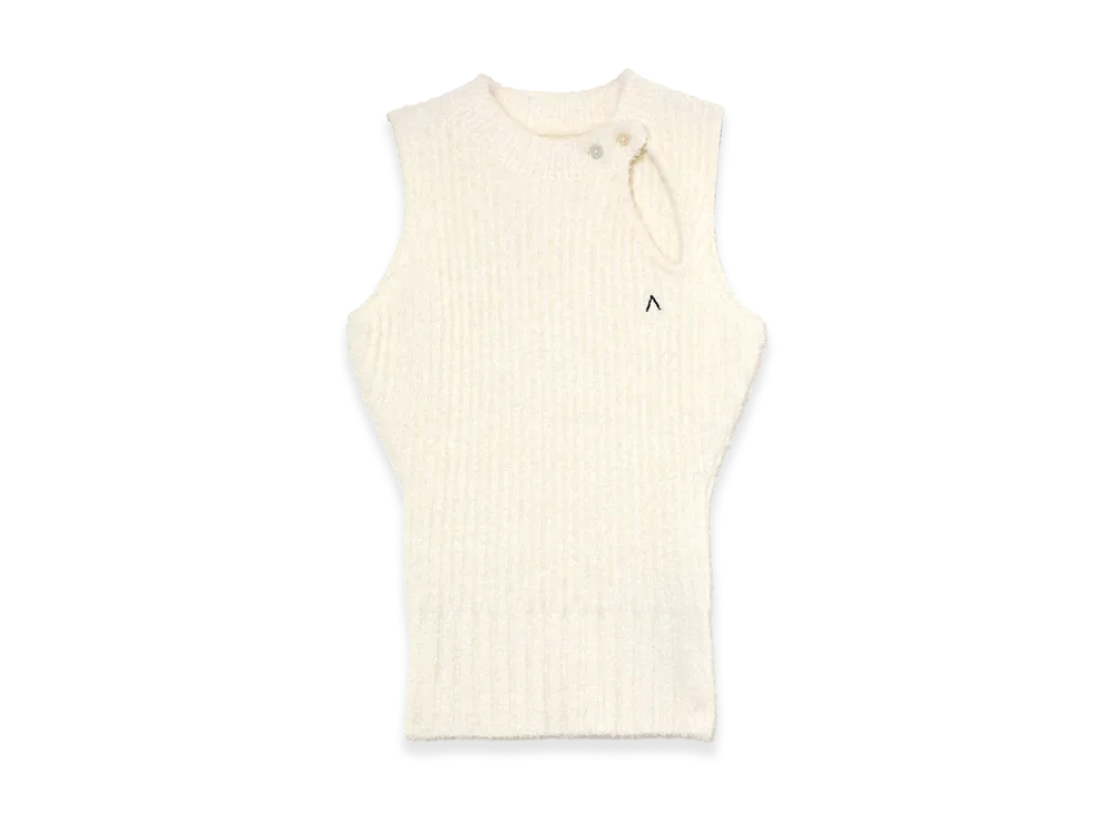 ANDMARY Women's Zoff Slit Tank "White"
