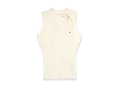 ANDMARY Women's Zoff Slit Tank "White"