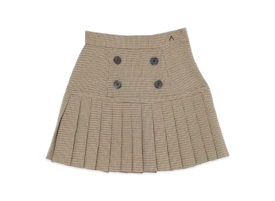 ANDMARY Women's Mabel Pleats Skirt "Brown"