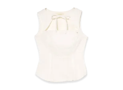 ANDMARY Women's Serra Ribbon Tops "White"