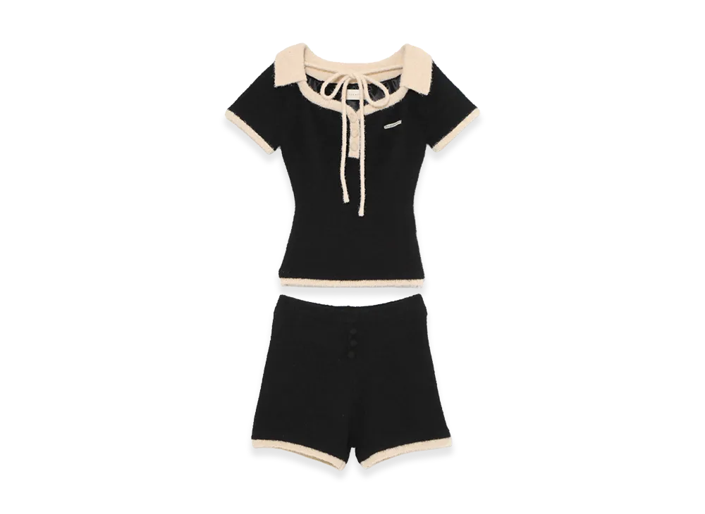 ANDMARY Women's Rhea Knit Set Up "Black"