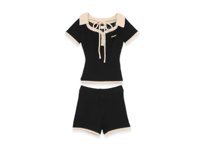 ANDMARY Women's Rhea Knit Set Up "Black"