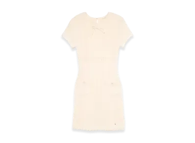 ANDMARY Women's Maggy Ribbon Mini Dress "Ivory"