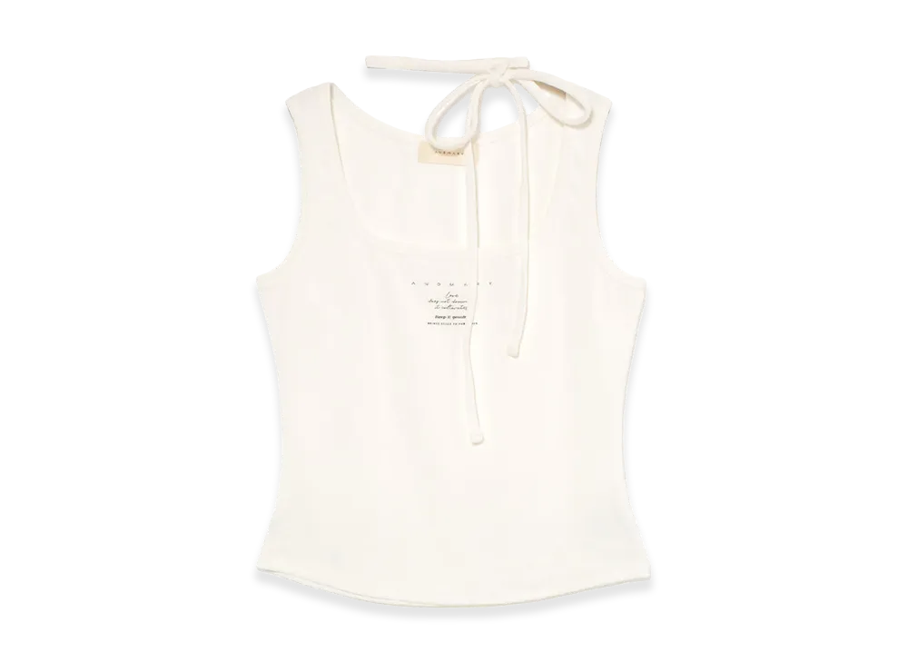 ANDMARY Women's Message Tank Top "White"